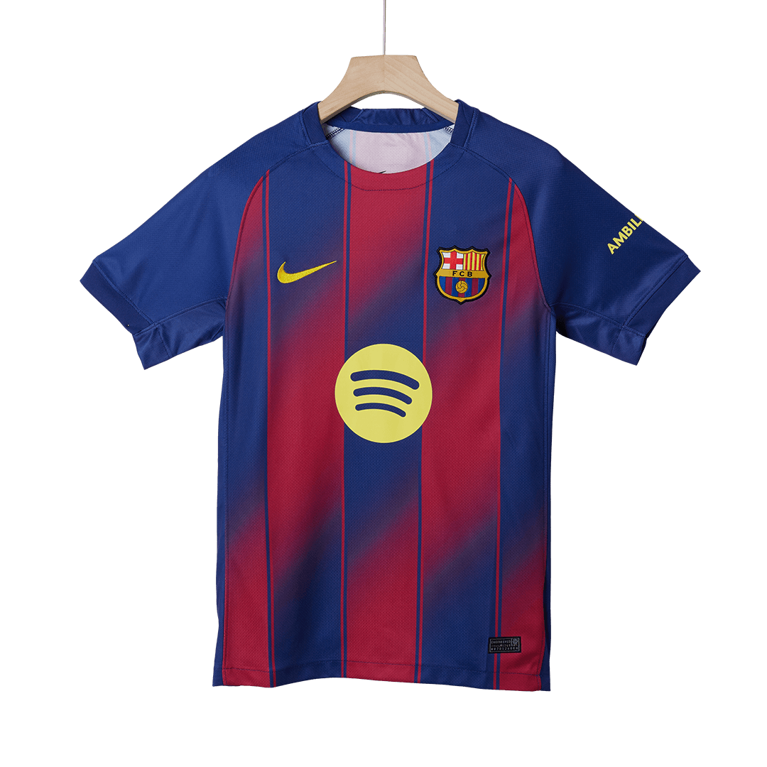 Maillot de football F.DE JONG #21 Barcelone Domicile 2025/26 Rouge et Bleu