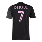 Soccer Kits Authentic DE PAUL #7 Inter Miami CF Away Soccer Jersey 2025 Black&Gray