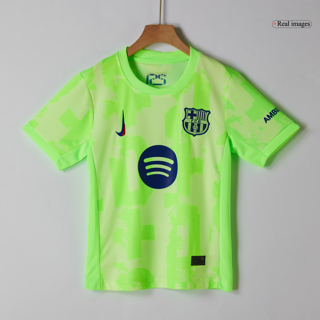 Maillots de football personnalisés pour enfants Barcelone 2024/25