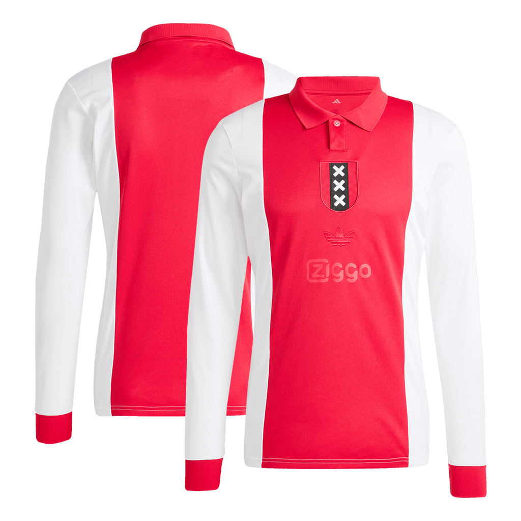 Soccer Kits Ajax 125th Anniversary Long Sleeve Soccer Jersey 2024/25 Red&White