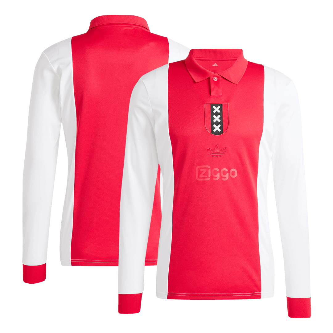 Soccer Kits Ajax 125th Anniversary Long Sleeve Soccer Jersey 2024/25 Red&White