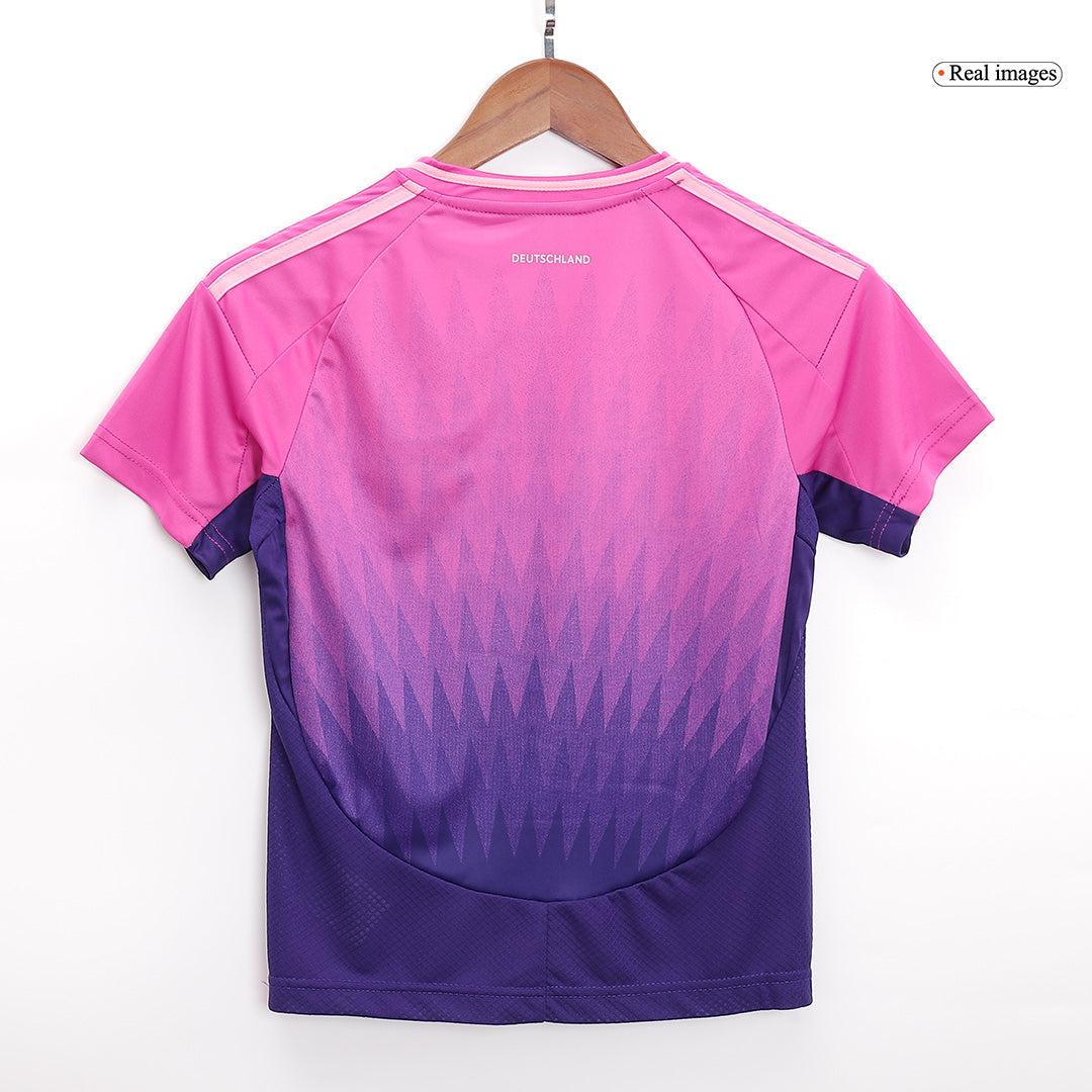 Kit de fútbol para niños: Camiseta de visitante de Alemania (camiseta, pantalones cortos y calcetines) para la Eurocopa 2024