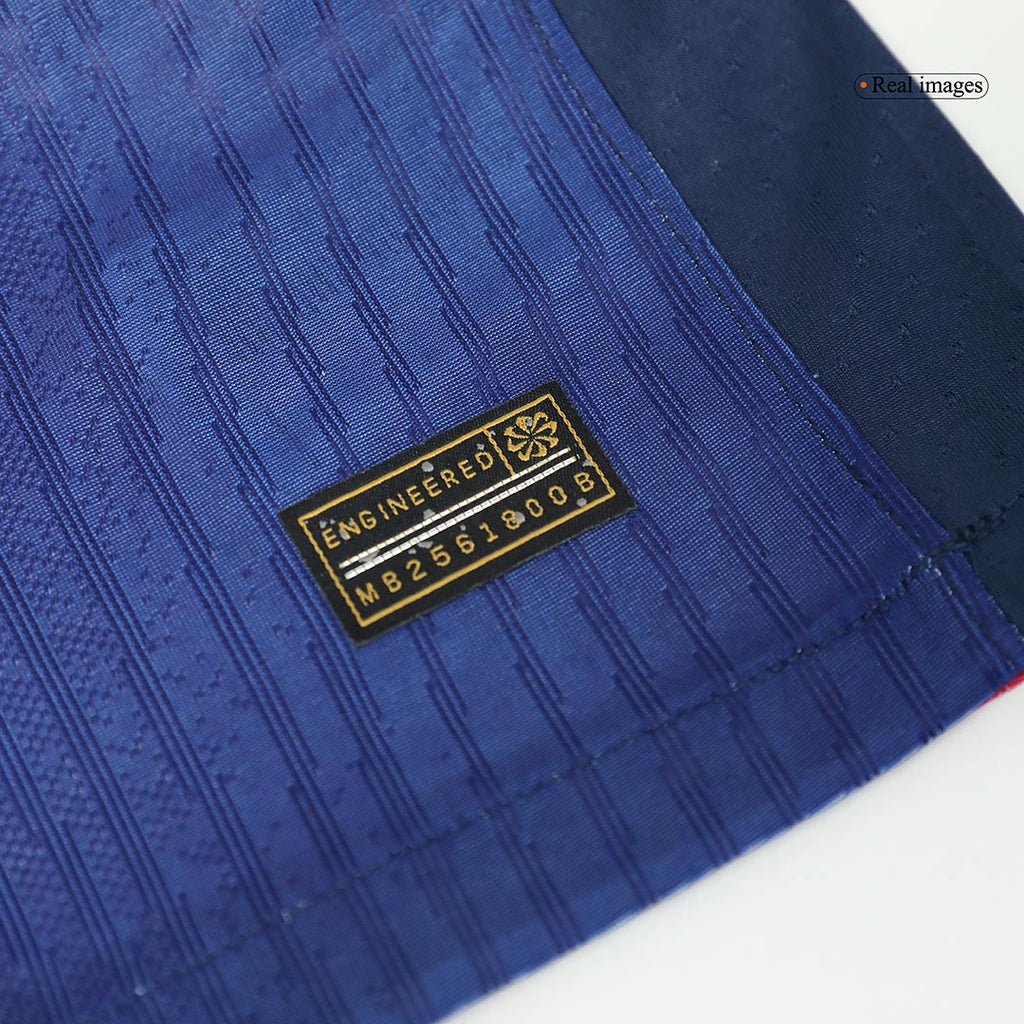 Camiseta de fútbol Raphinha #11, camiseta local del Barcelona 2024/25, roja y azul - UCL (logotipo de Spotify sin texto)