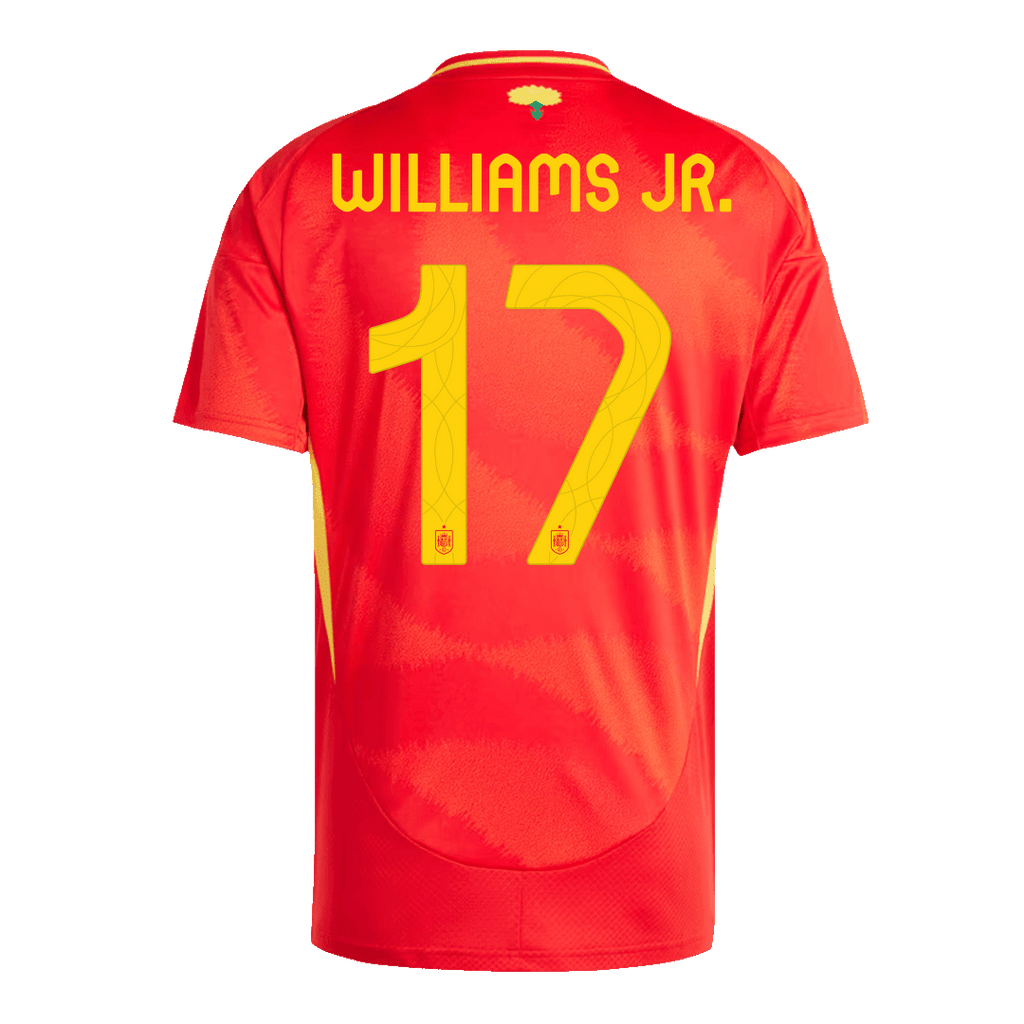 Equipaciones de fútbol WILLIAMS JR. #17 España Camiseta de fútbol local Eurocopa 2024