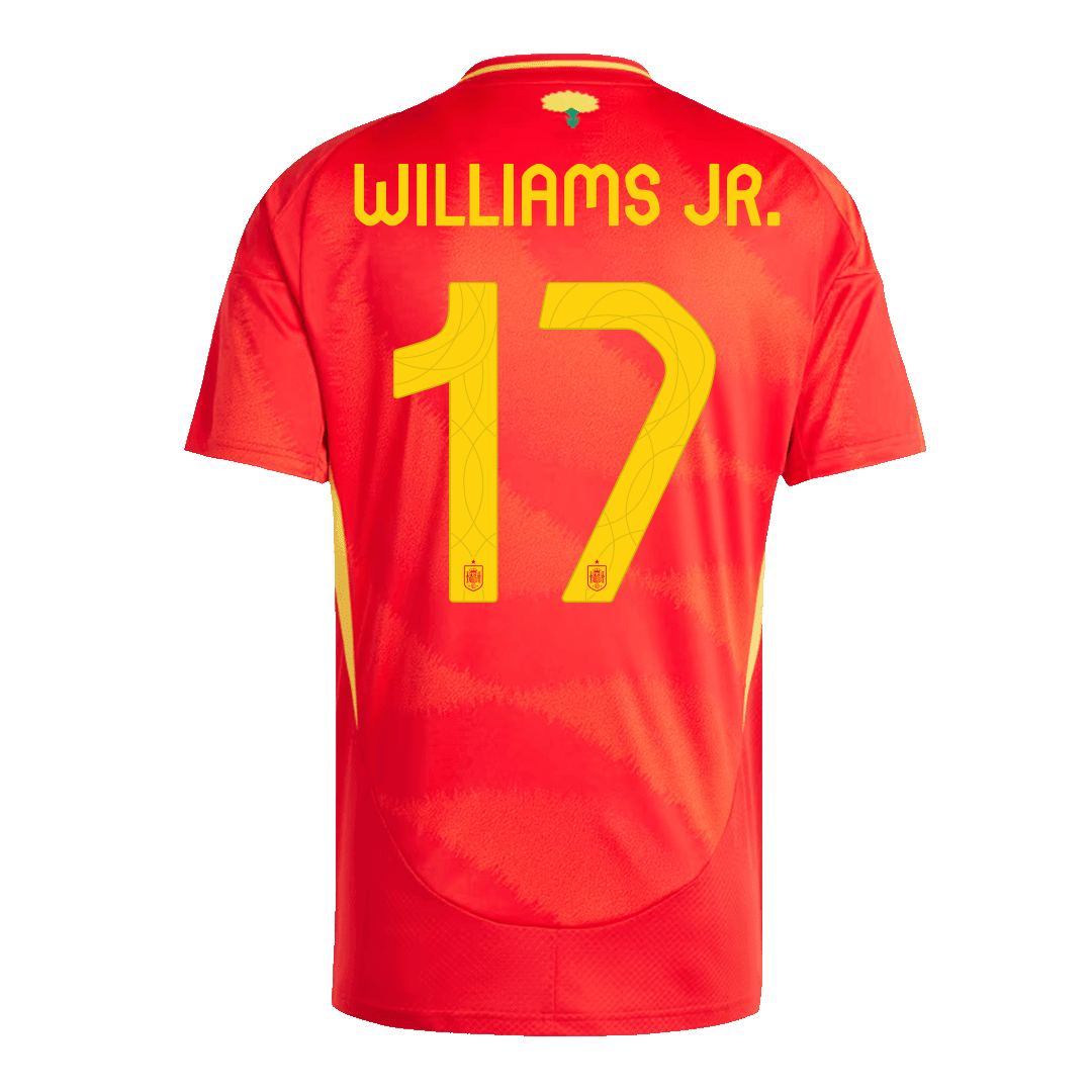 Equipaciones de fútbol WILLIAMS JR. #17 España Camiseta de fútbol local Eurocopa 2024