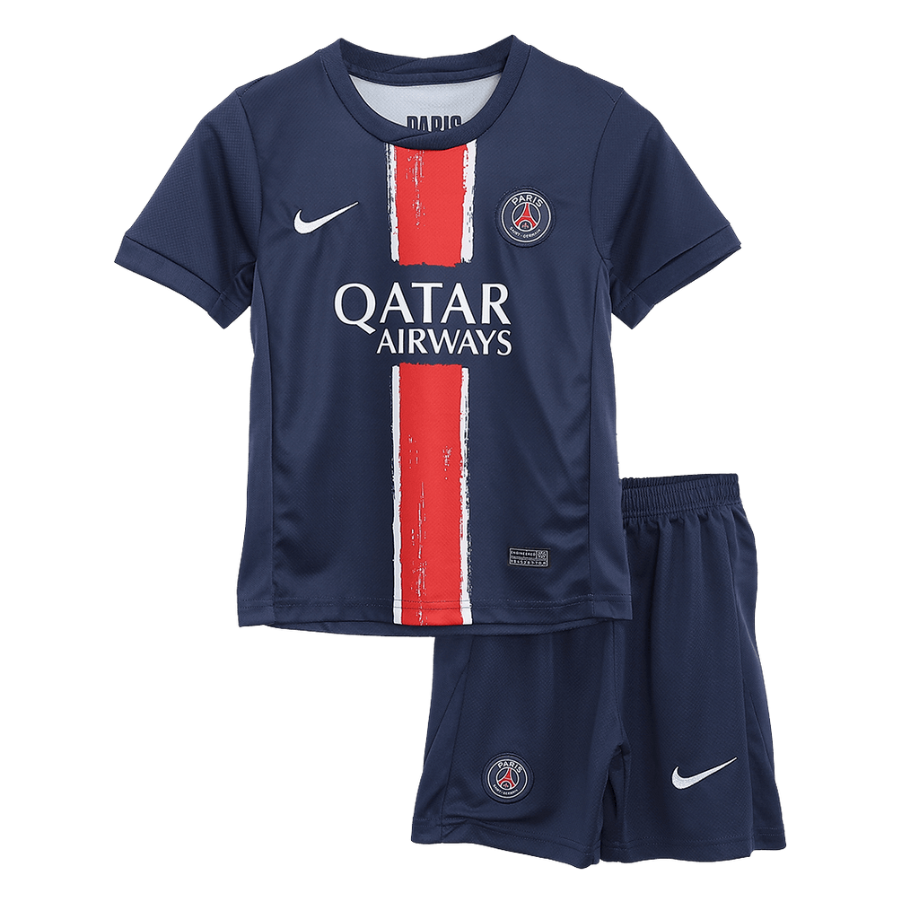 Kit de fútbol para niños: camiseta local del PSG (camiseta, pantalones cortos y calcetines) 2024/25