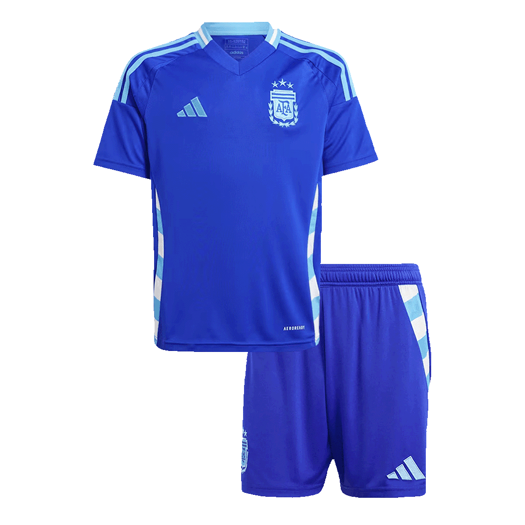 Maillot de football extérieur Argentine pour enfant (maillot + short) Copa America 2024