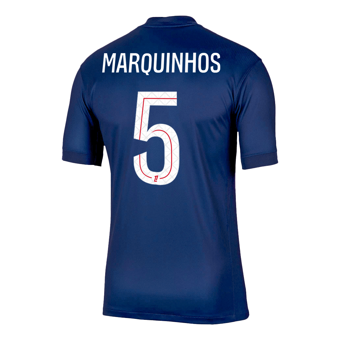 Kits de football MARQUINHOS #5 Maillot de football PSG Domicile 2025/26 Marine