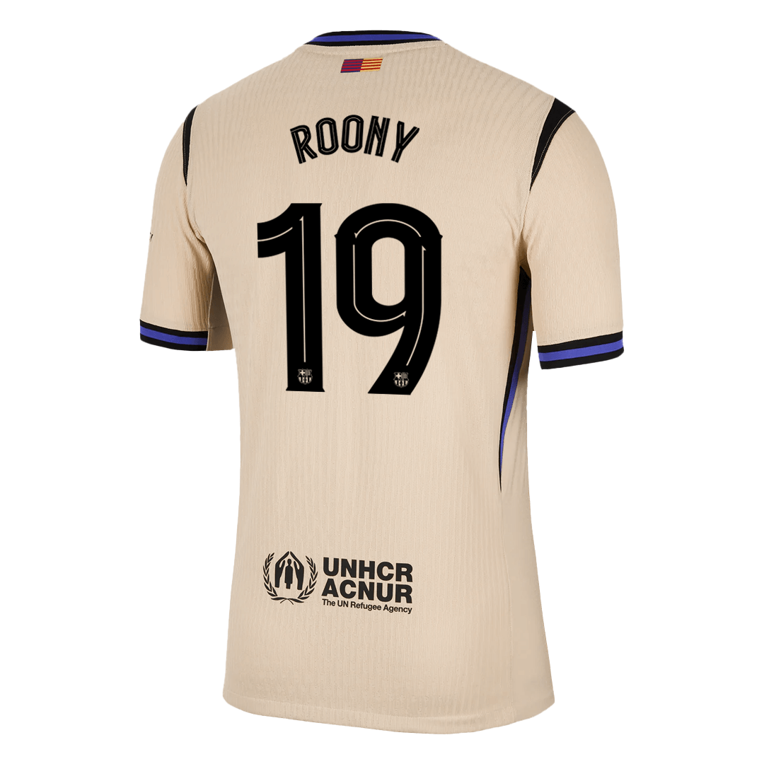 Camiseta de fútbol ROONY #19 Auténtica del Barcelona 2025/26, amarilla - UCL