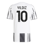 Soccer Kits YILDIZ #10 Juventus Home Soccer Jersey 2025/26 Black&White