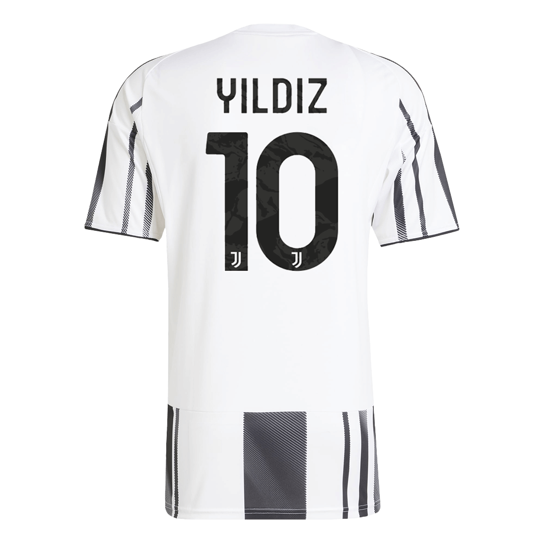 Soccer Kits YILDIZ #10 Juventus Home Soccer Jersey 2025/26 Black&White