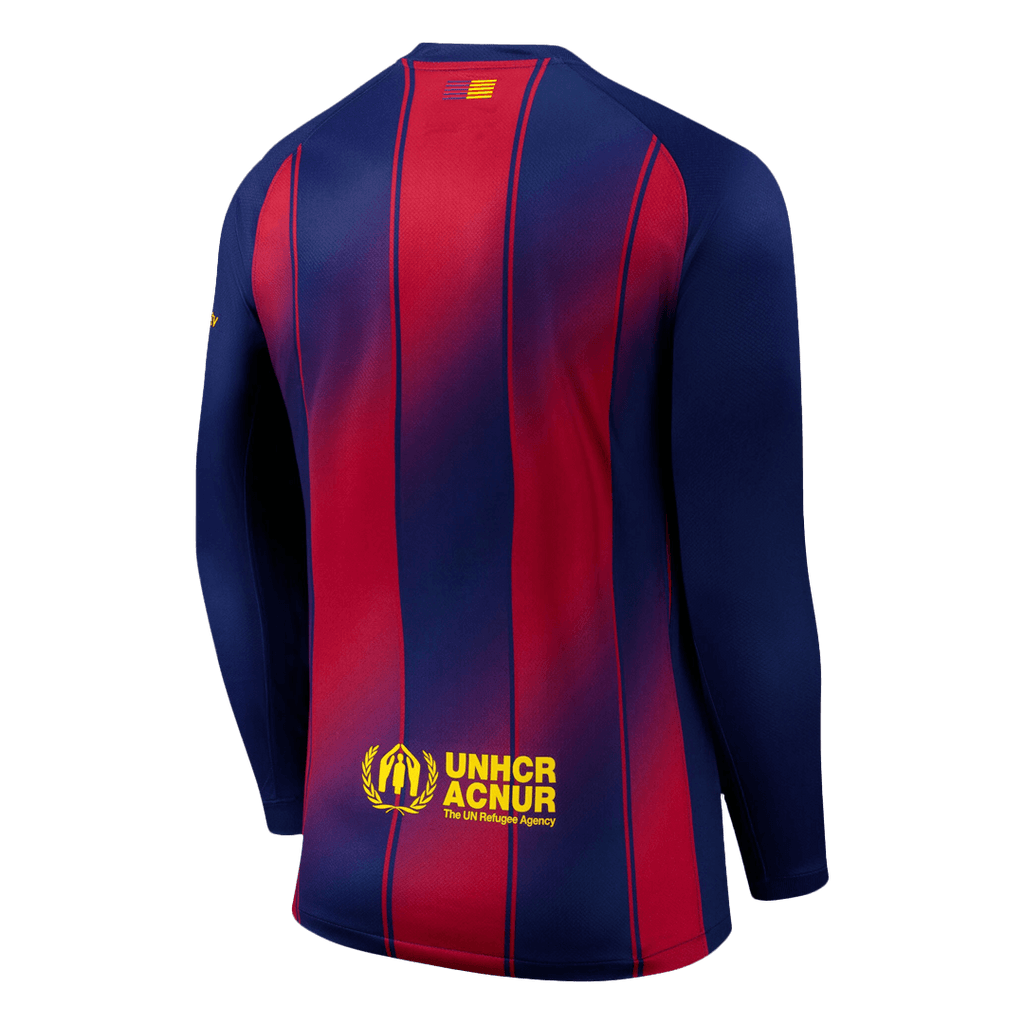 Soccer Kits 25/26 Barcelona Home Long Sleeve Soccer Jersey Red&Blue