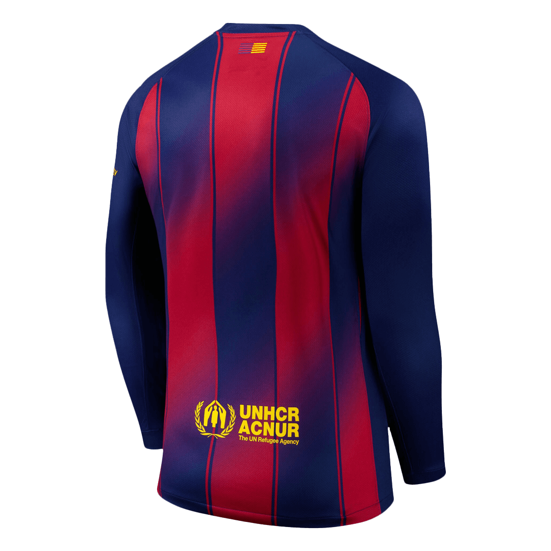 Soccer Kits 25/26 Barcelona Home Long Sleeve Soccer Jersey Red&Blue