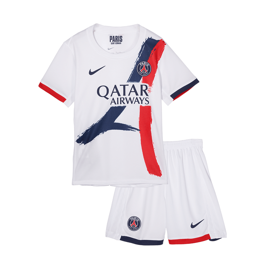 Camiseta de fútbol visitante del PSG para niños (camiseta y pantalón corto) 2024/25