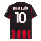 Maillot de football RAFA LEÃO #10 AC Milan Domicile 2025/26 Rouge et Noir