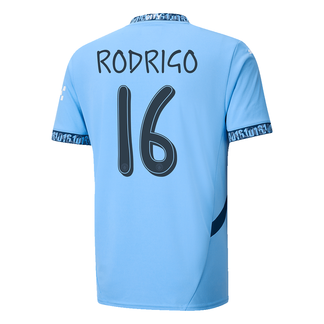 Camiseta de fútbol local RODRIGO #16 del Manchester City 2024/25 - UCL