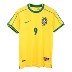 Camiseta de fútbol retro RONALDO #9 de Brasil 1998 - Copa del Mundo