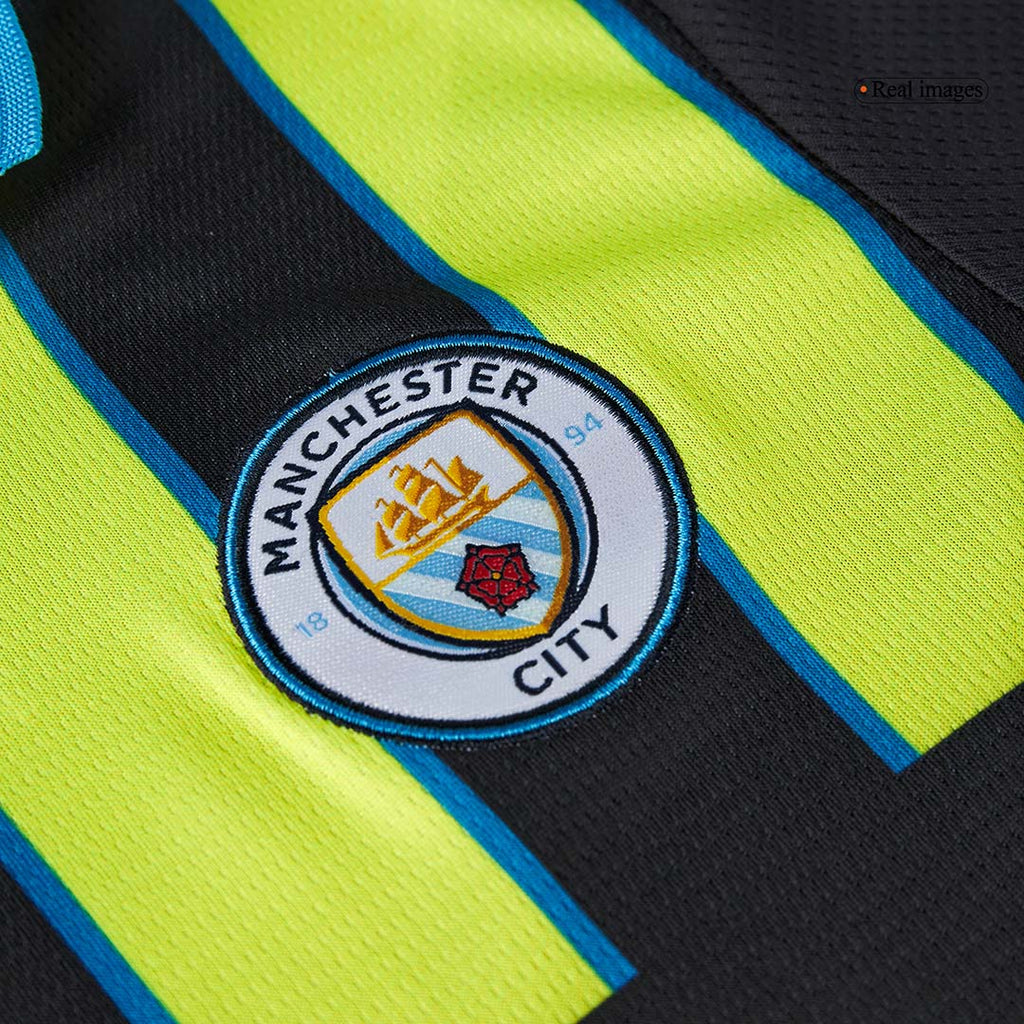 Maillot de football extérieur Manchester City pour enfant (maillot + short) 2024/25