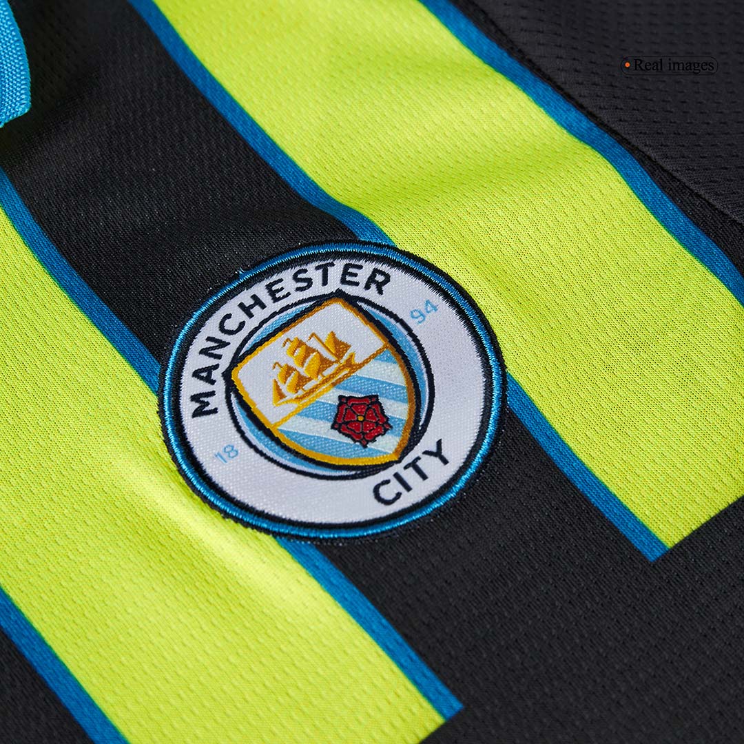 Maillot de football extérieur Manchester City pour enfant (maillot + short) 2024/25