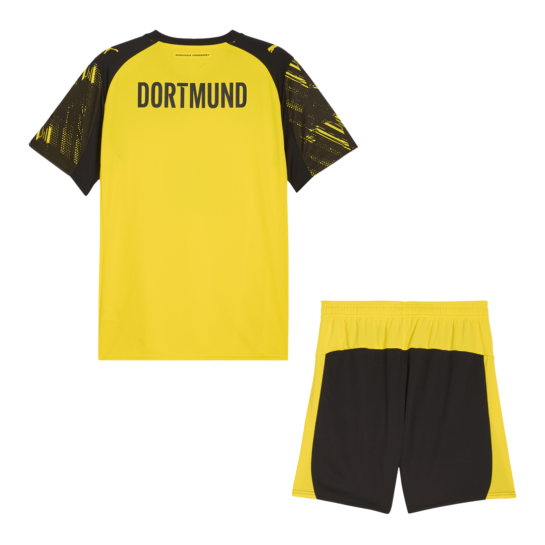 Soccer Kits Borussia Dortmund Home Soccer Jersey Kit(Jersey+Shorts) 2025/26 Yellow