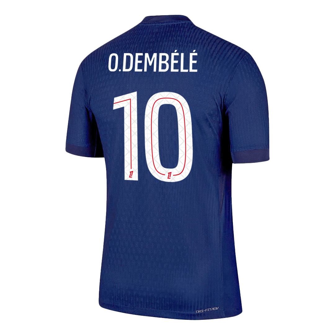 Soccer Kits Authentic O.DEMBÉLÉ #10 PSG Home Soccer Jersey 2025/26 Navy