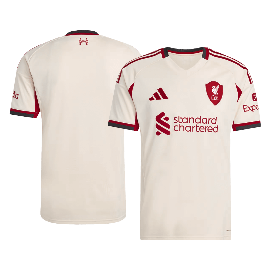 Maillot de football Liverpool extérieur 25/26 blanc