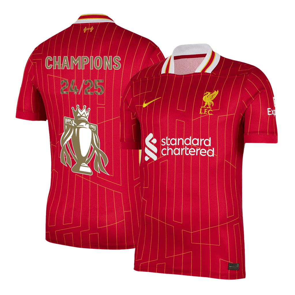 Maillot de football Liverpool Domicile Rouge - CHAMPIONS 24/25