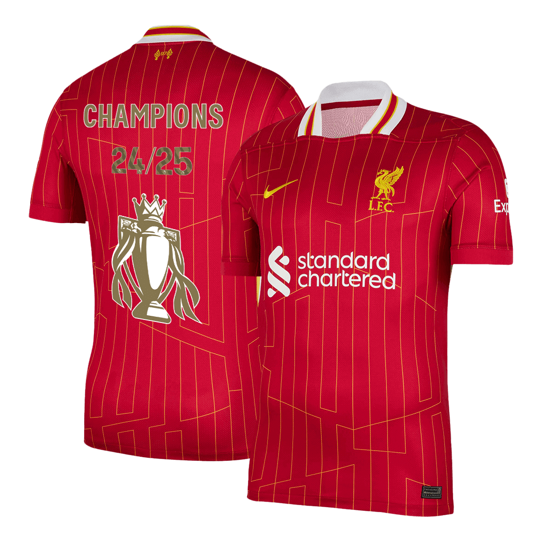 Maillot de football Liverpool Domicile Rouge - CHAMPIONS 24/25