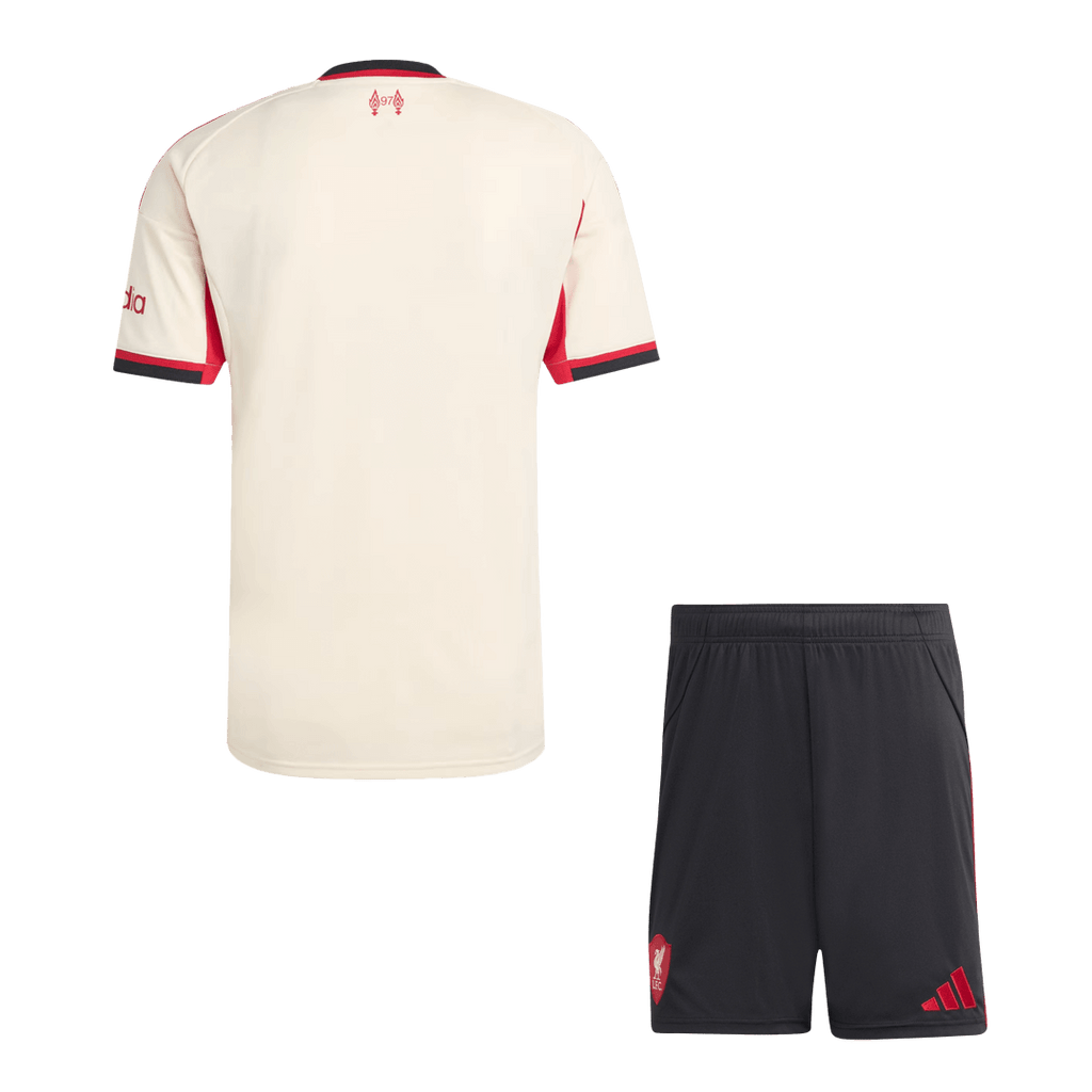 Maillot de football extérieur Liverpool (maillot + short) 25/26 Blanc