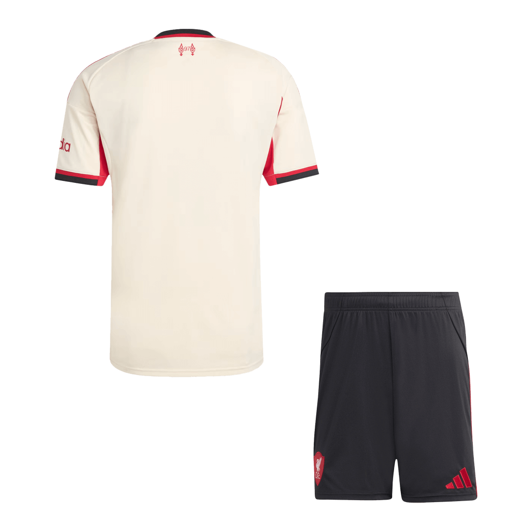 Maillot de football extérieur Liverpool (maillot + short) 25/26 Blanc