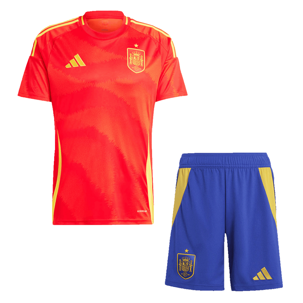 Camiseta de fútbol de España (camiseta y pantalón corto) para la Eurocopa 2024