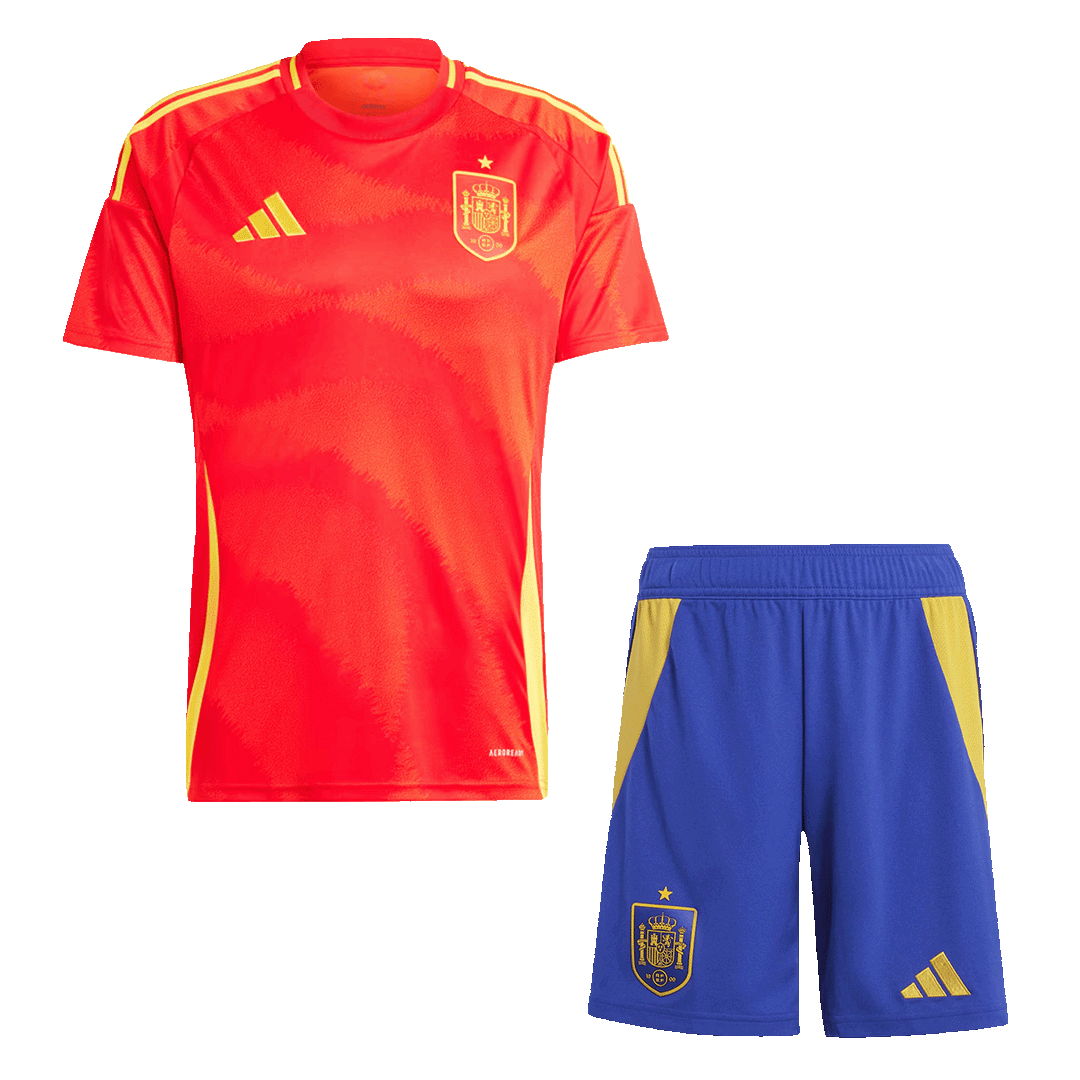 Camiseta de fútbol de España (camiseta y pantalón corto) para la Eurocopa 2024