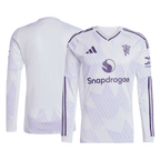 Maillot de football Manchester United extérieur à manches longues 2025/26 blanc