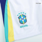 Kits de fútbol: Camiseta de fútbol visitante de Brasil para niños (camiseta y pantalones cortos) Copa América 2024