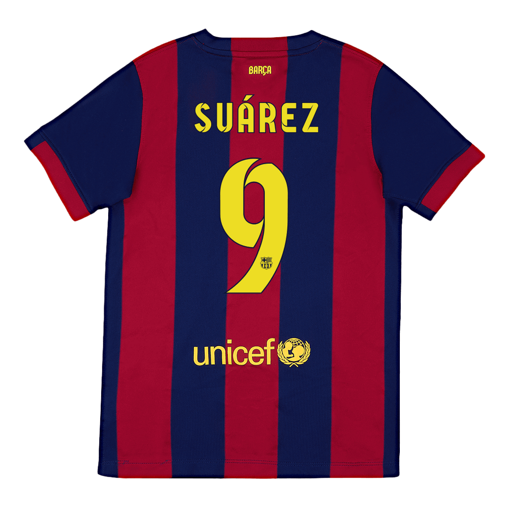 Kits de fútbol Retro SUÁREZ #9 2014/15 Camiseta de fútbol local de Barcelona
