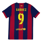 Kits de fútbol Retro SUÁREZ #9 2014/15 Camiseta de fútbol local de Barcelona