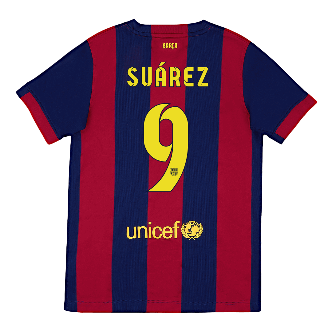 Kits de fútbol Retro SUÁREZ #9 2014/15 Camiseta de fútbol local de Barcelona
