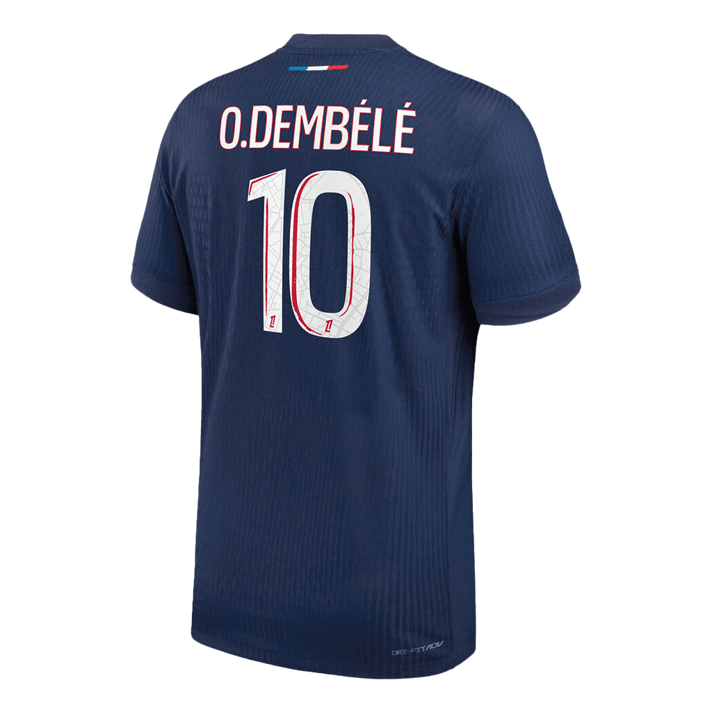 Soccer Kits Authentic O.DEMBÉLÉ #10 PSG Home Soccer Jersey 2024/25 Navy