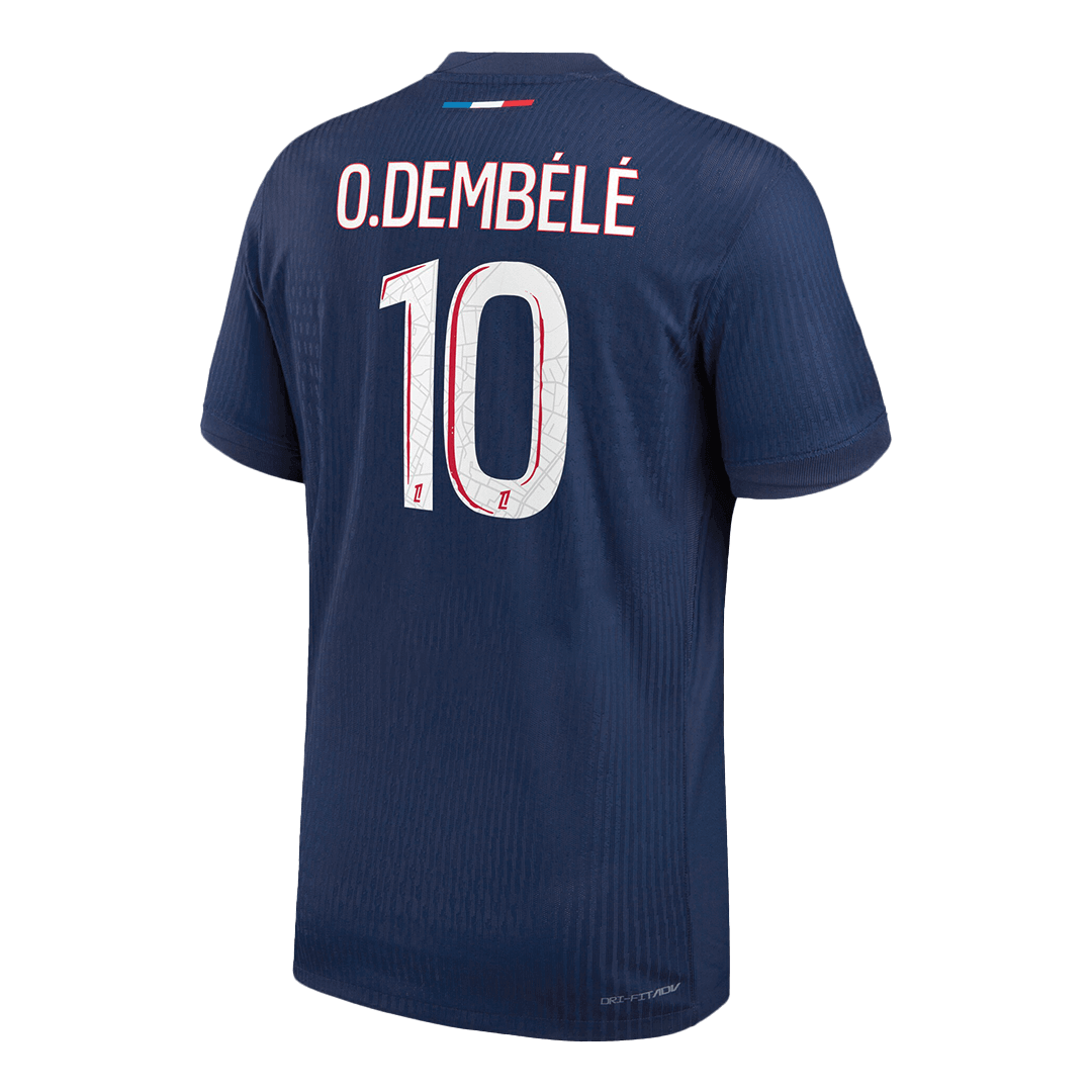 Soccer Kits Authentic O.DEMBÉLÉ #10 PSG Home Soccer Jersey 2024/25 Navy