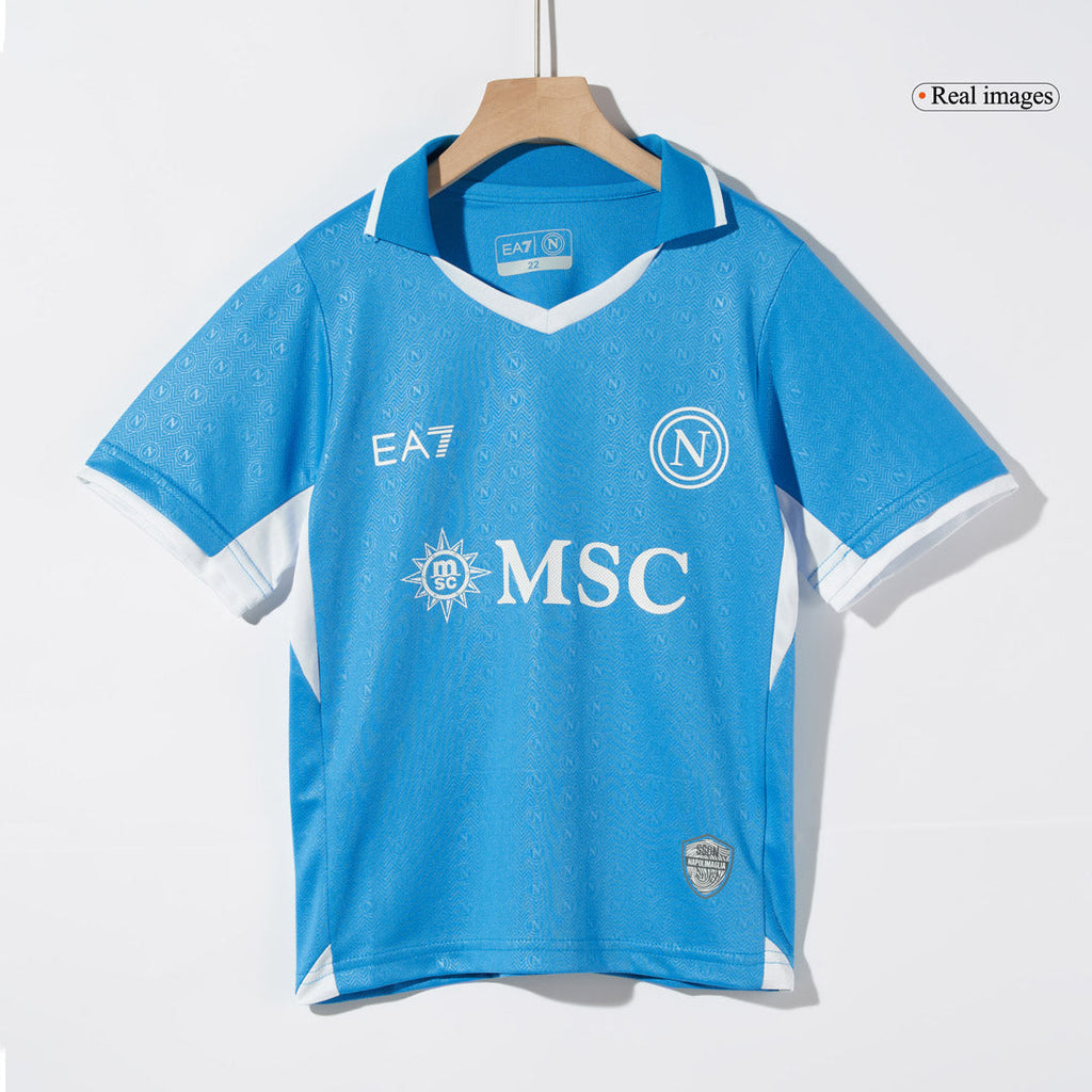 Kit de fútbol para niños: Camiseta local del Napoli (camiseta y pantalones cortos) 2024/25