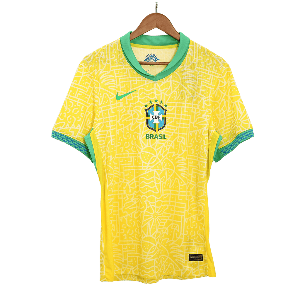 Soccer Kits Authentic Brazil Home Soccer Jersey Copa America 2024