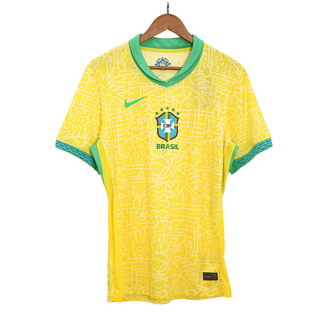 Soccer Kits Authentic Brazil Home Soccer Jersey Copa America 2024