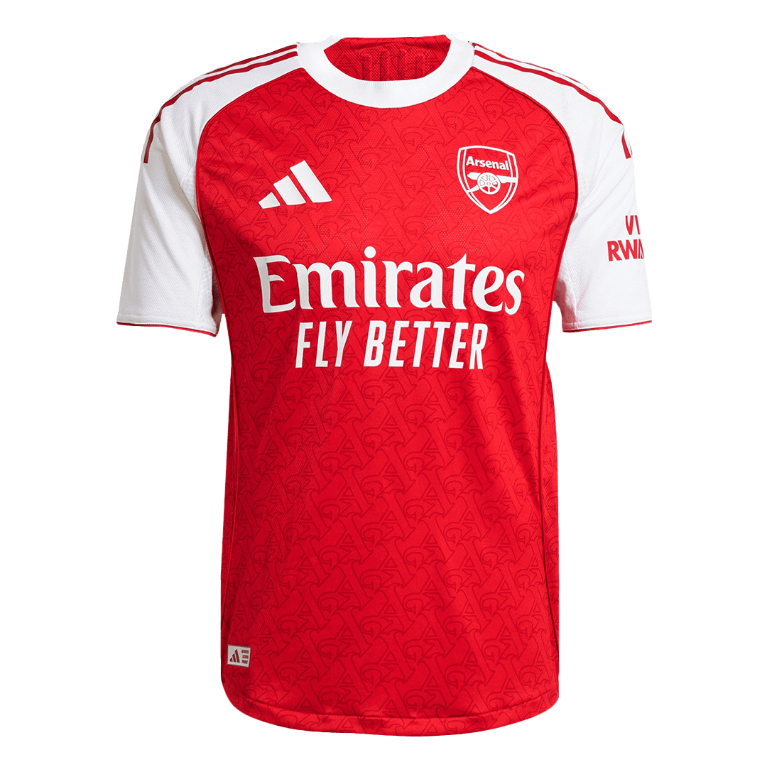 Soccer Kits Authentic ØDEGAARD #8 Arsenal Home Soccer Jersey 2025/26 Red