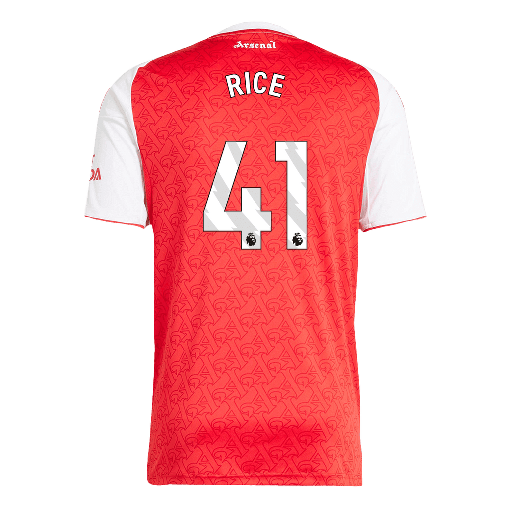 Maillot de football RICE #41 Arsenal Domicile 2025/26 Rouge