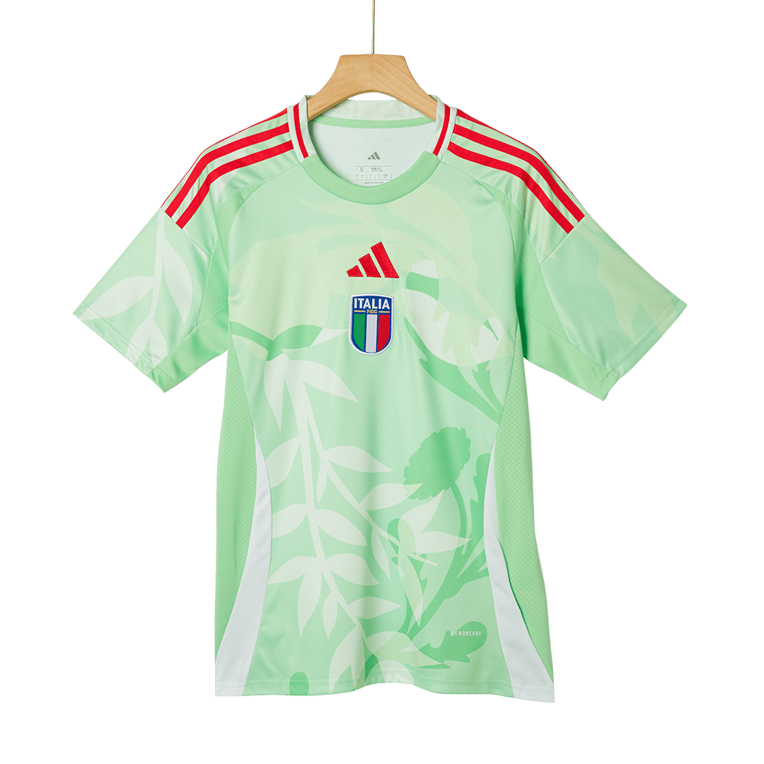 Maillot de football extérieur Italie 2025 vert pour homme - Championnat d'Europe féminin