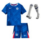Kit de fútbol para niños: camiseta de local del Chelsea (camiseta, pantalones cortos y calcetines) 2025/26, azul