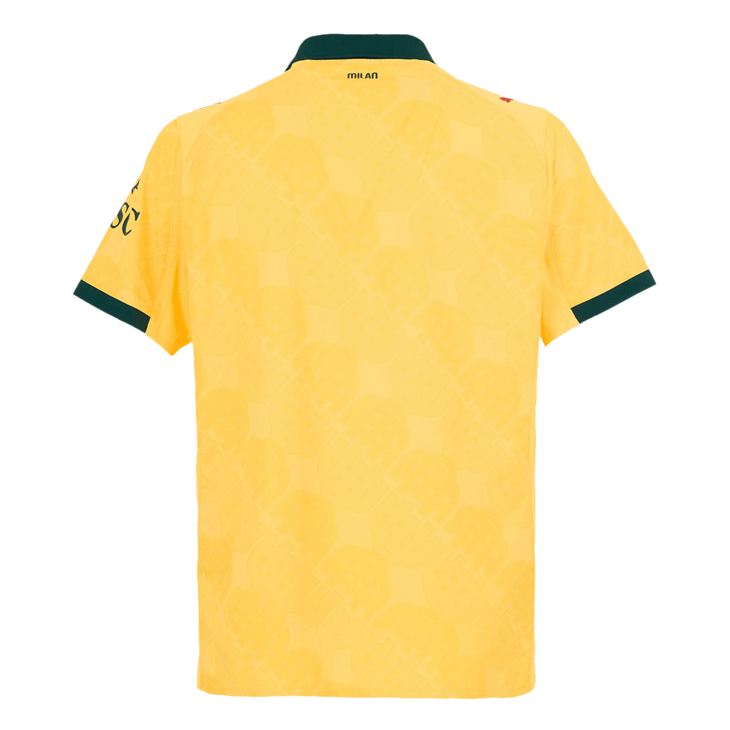 Soccer Kits Authentic AC Milan Third Away Soccer Jersey 2025/26 Yellow