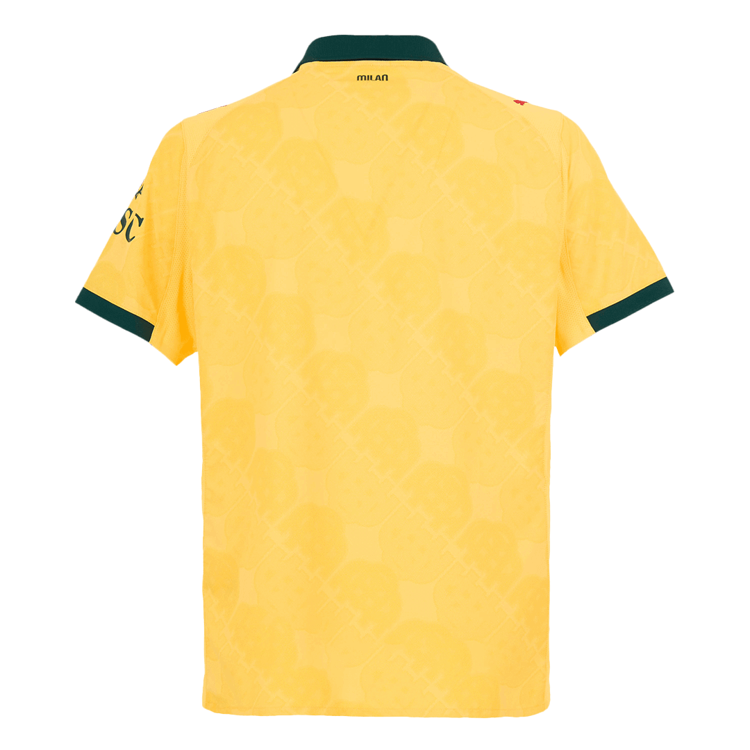 Soccer Kits Authentic AC Milan Third Away Soccer Jersey 2025/26 Yellow
