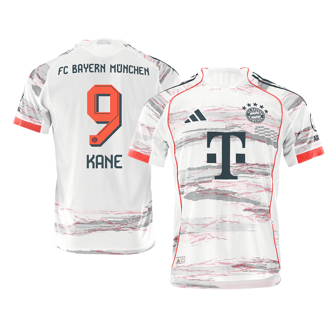Soccer Kits Authentic KANE #9 Bayern Munich Away Soccer Jersey 2025/26 White