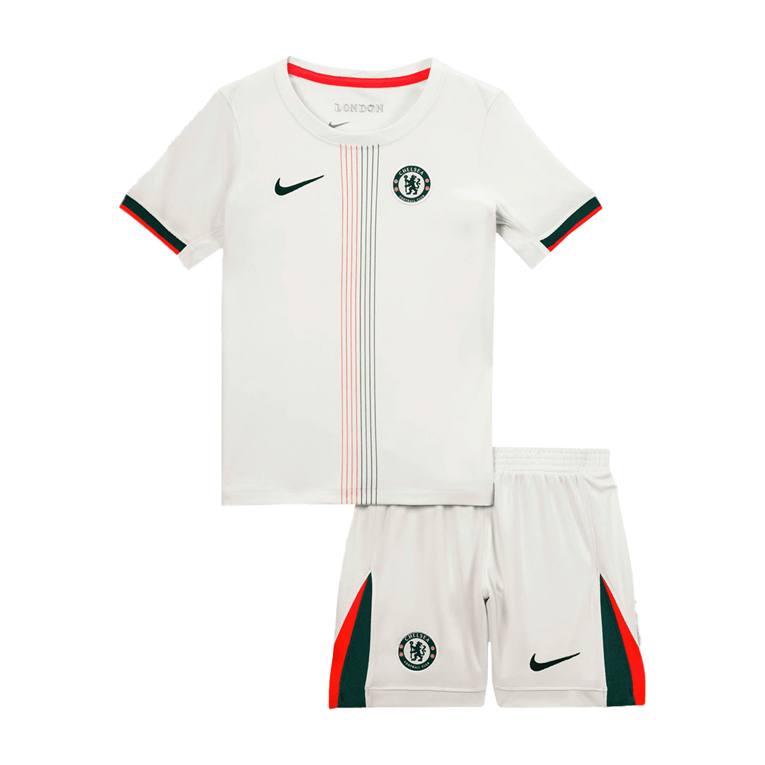 Maillot de football extérieur Chelsea pour enfant (maillot + short) 2025/26 Blanc